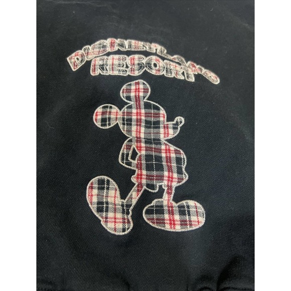 Disneyland Resort Reversible Black / Plaid Hooded Jacket Vintage Women’s Large - Picture 7 of 9